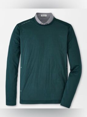 NEW Peter Millar Bond Elite Crewneck in Balsam size M